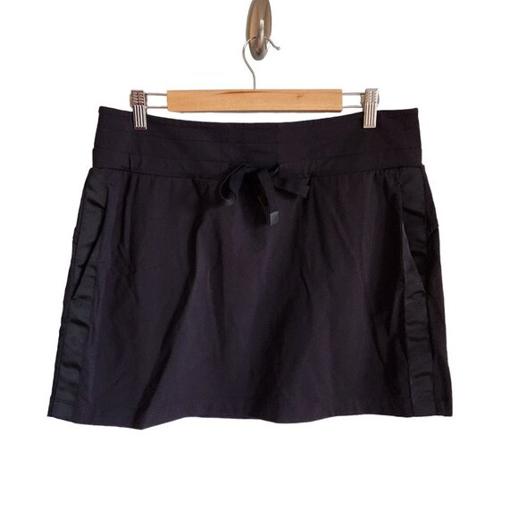 Athleta Dresses & Skirts - Athleta Skirt Black Large Women's Athletic Metro Downtown Mini Pull On Pockets
